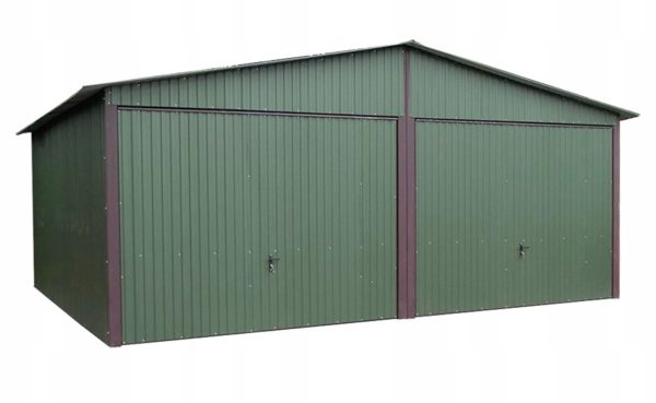Garaże Blaszane Zielone 6x5 Garaż Blaszak MAT