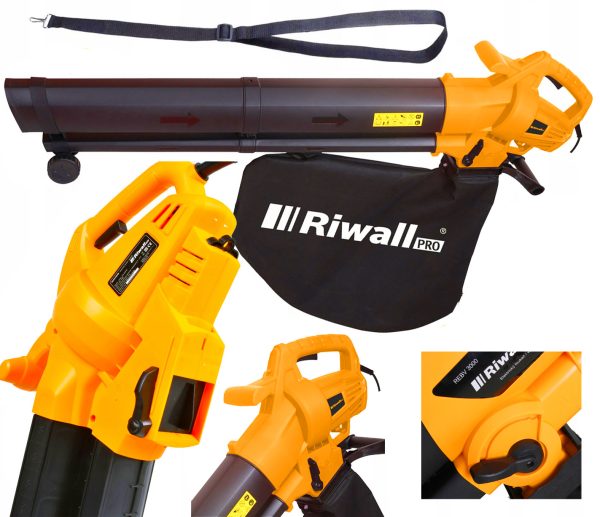 Elektryczna dmuchawa odkurzacz do liści Riwall REBV3200E 3200W 45L
